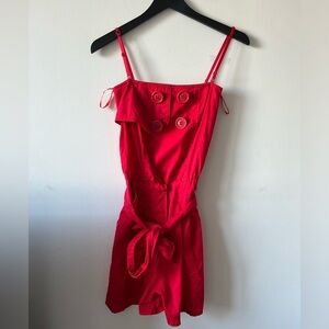 Miss Sixty Collection Y2K Red Rompers